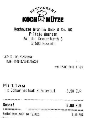 shec H�ffner Kochm�tze Restaurant